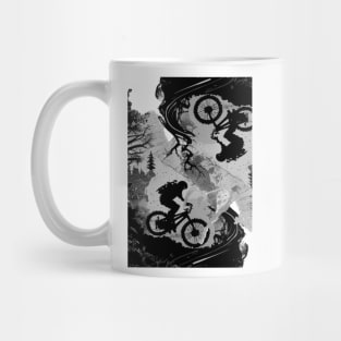 Black and white MTB Mug